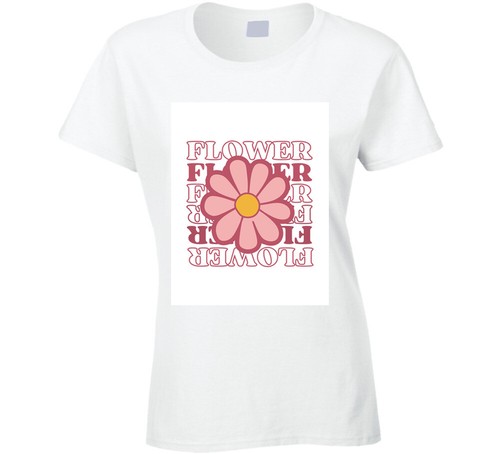 cute floral Flower print ladies' T-shirt with a stylish fit and comfortable feel