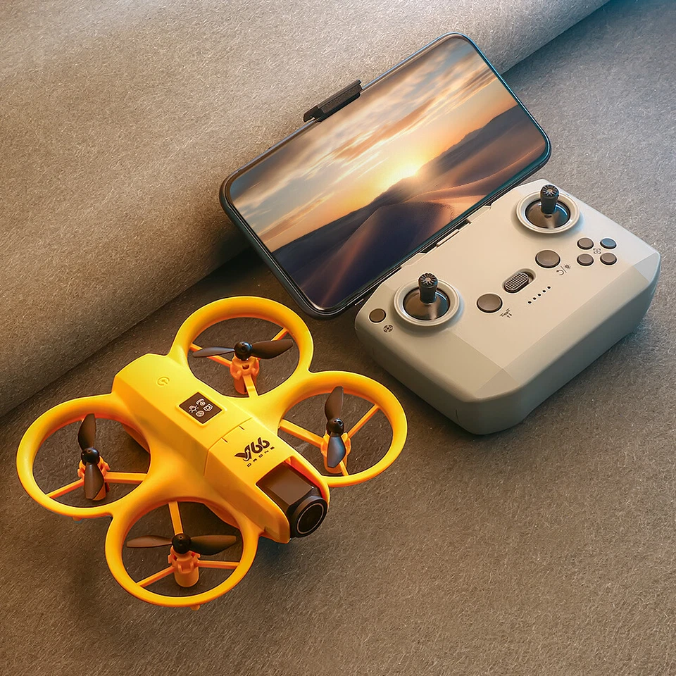 Mini Cool Light Protection Camera Drone Obstacle Avoidance Quadcopter Toy - Image 3 of 4