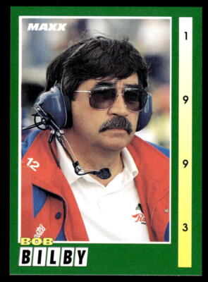 Bob Bilby 1993 Maxx Race Cards # 130 Base