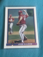 1991 Bowman Baseball Jose DeLeon #400 St Louis Cardinals NJR#1