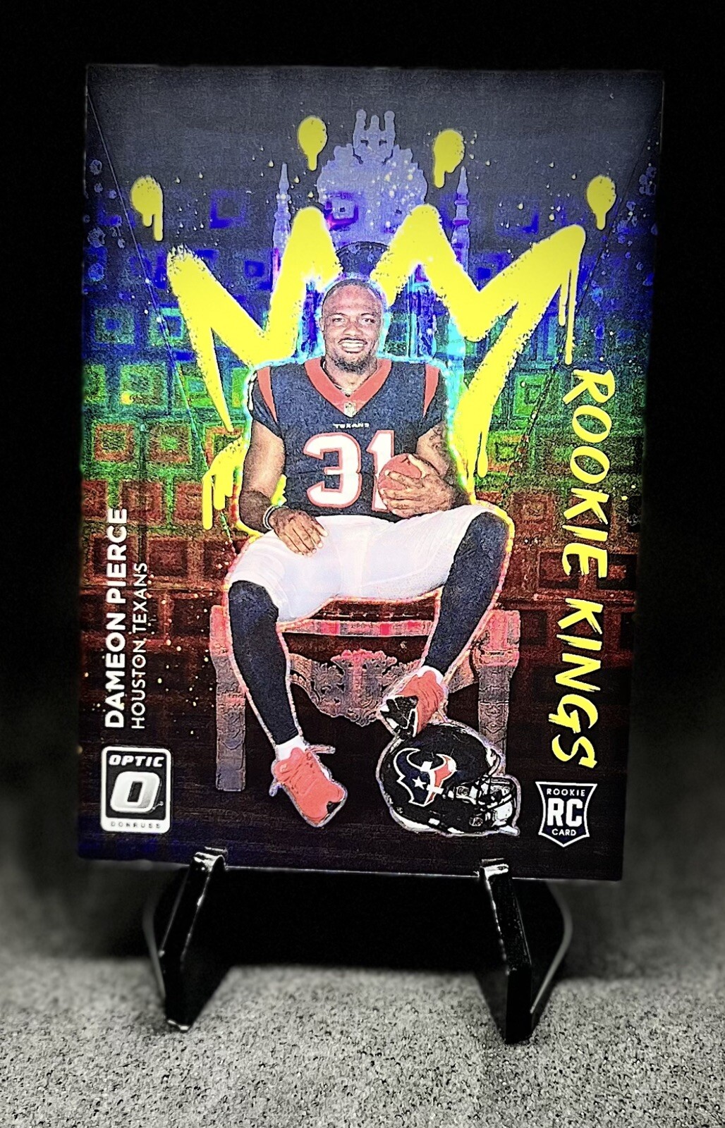 DAMEON PIERCE 2022 Donruss Optic Black Pandora Rookie Kings 08/25 RK-10 SSP 🔥🔥