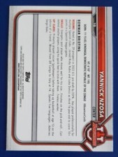 2022 Bowman U 1st Bowman Yannick Nzosa Washington Wizards #10