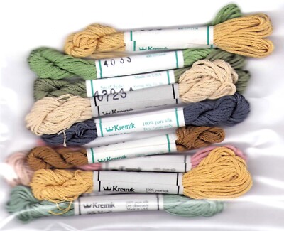 Kreinik Pure SILK Thread Stitch Embroidery Vintage 5M (5.5 yards) You Pick RARE