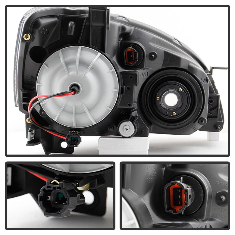 Faros halógenos Altima 2005 2006 bisel negro izquierda+derecha 05-06 Foto 2 de 4