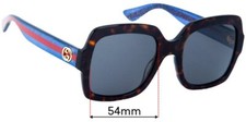 SFx Replacement Sunglass Lenses fits Gucci GG0036SN - 54mm Wide