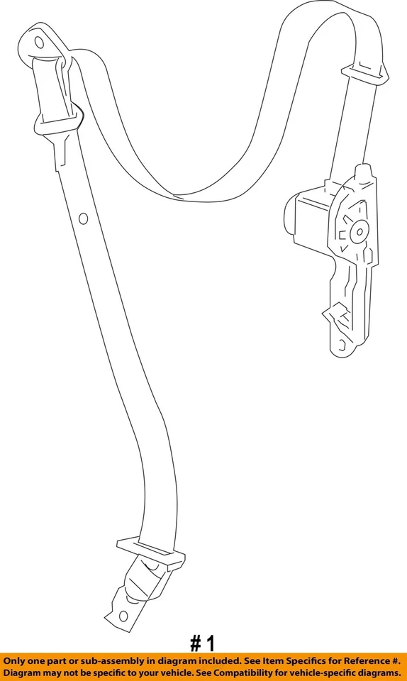 Used Front Right Seat Belt Front fits: 2009 Chevrolet Tahoe bucket passenger ret Foto 4 de 4