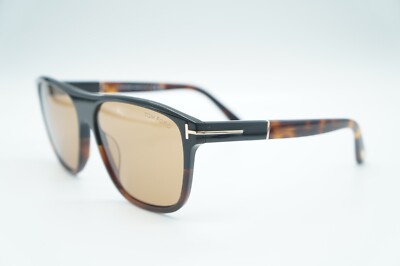 NEW TOM FORD TF 1081 05E FRANCES BLACK BROWN AUTHENTIC SUNGLASSES