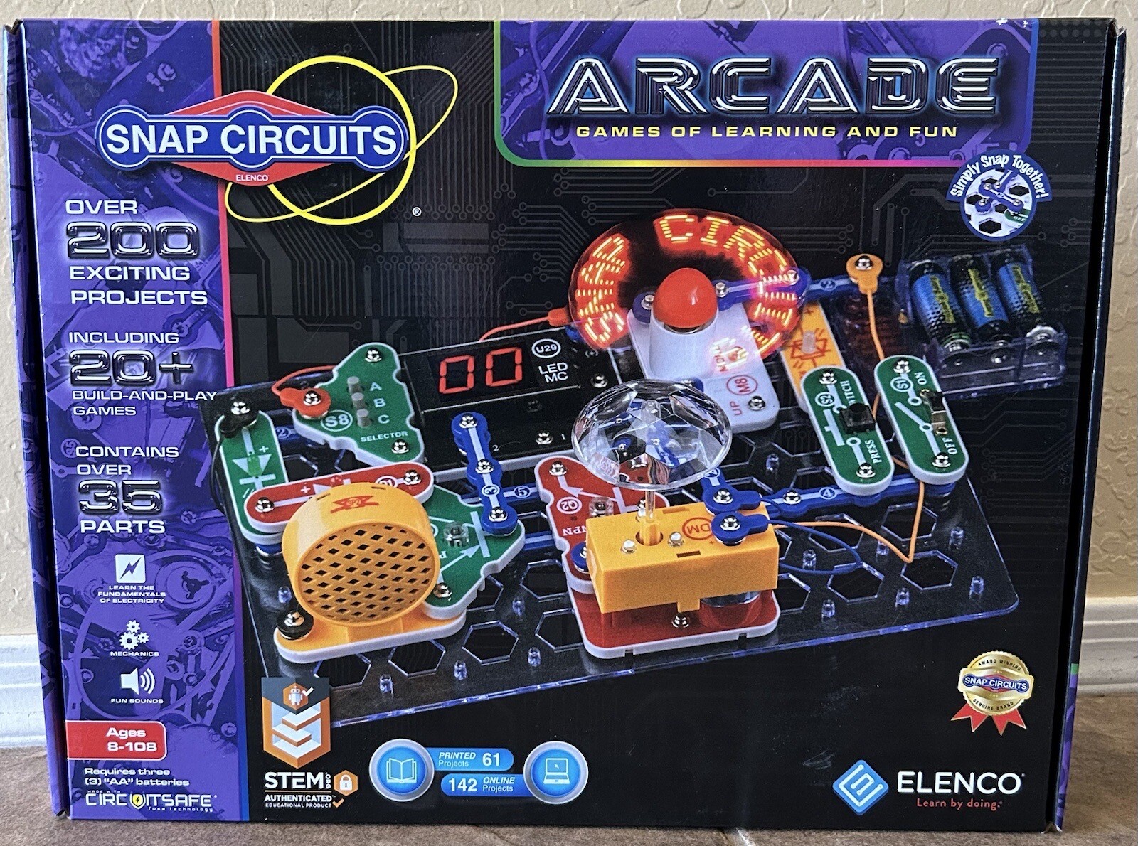 Elenco Snap Circuits Arcade 200 Electronics Exploration Kit in the Kids