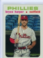 2020 Topps Heritage White Chrome Refractor Bryce Harper #05/71