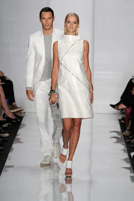 Michael Kors Algodón Embudo Vestido con Cuello con Detalle Cremallera (Talla 12) - Imagen 1 de 4
