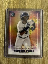 2021 Bowman Chrome - Dawn of Glory Mega Box Mojo Hedbert Perez #DG-18 (RC)