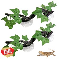 PINVNBY 2 Reptile Corner Branch Terrarium Plant Decor
