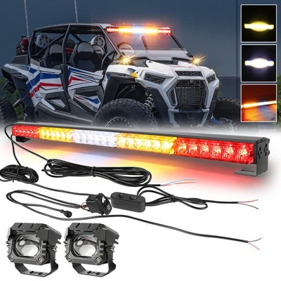 For Polaris RZR Pro XP R 2020+ 30'' Rear LED Chase Light Bar 2x 3'' Cube Pods Kit