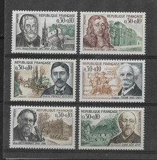 Timbres Neuf : Série n° 1470 à 1475 - Célébrités 1966  Neuf **