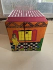 Mattel Barbie 1968 Vintage Fold-Out Vinyl Family Dollhouse -cracked Rooftop