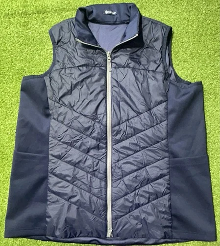 Turtleson Fusion Vest Mens 2XL Blue Quilted Full Zip Golf Insulated Outdoor video thumbnail