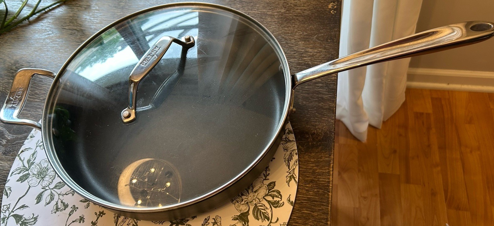 All-Clad 4 QT Hard Anodized Nonstick Saute Pan with Glass Lid