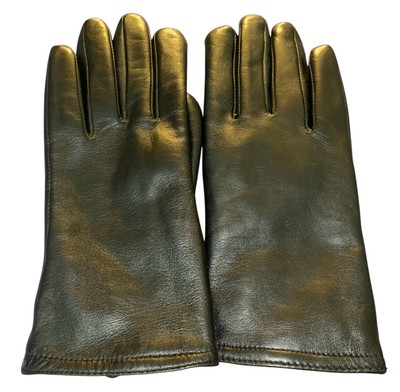 Thinsulate Women's Medium Soft Black Leather Gloves 40 Gram