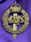 Genuine WW1/2 The 2nd Dragoon Guards (Queen's Bays) Cap Badge GM w/slider