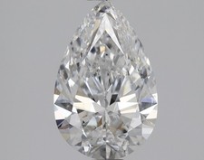 Pear Cut 1.01 Carat Cert. GIA Natural Mined Diamond Loose D color SI1 clarity 3613.86 per carat