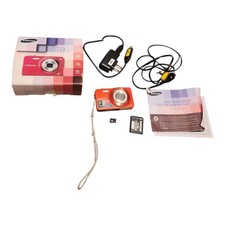 Samsung ST90 Slim Digital Camera 14.2MP Red inc 4GB Mem Card, Box Manual Charger