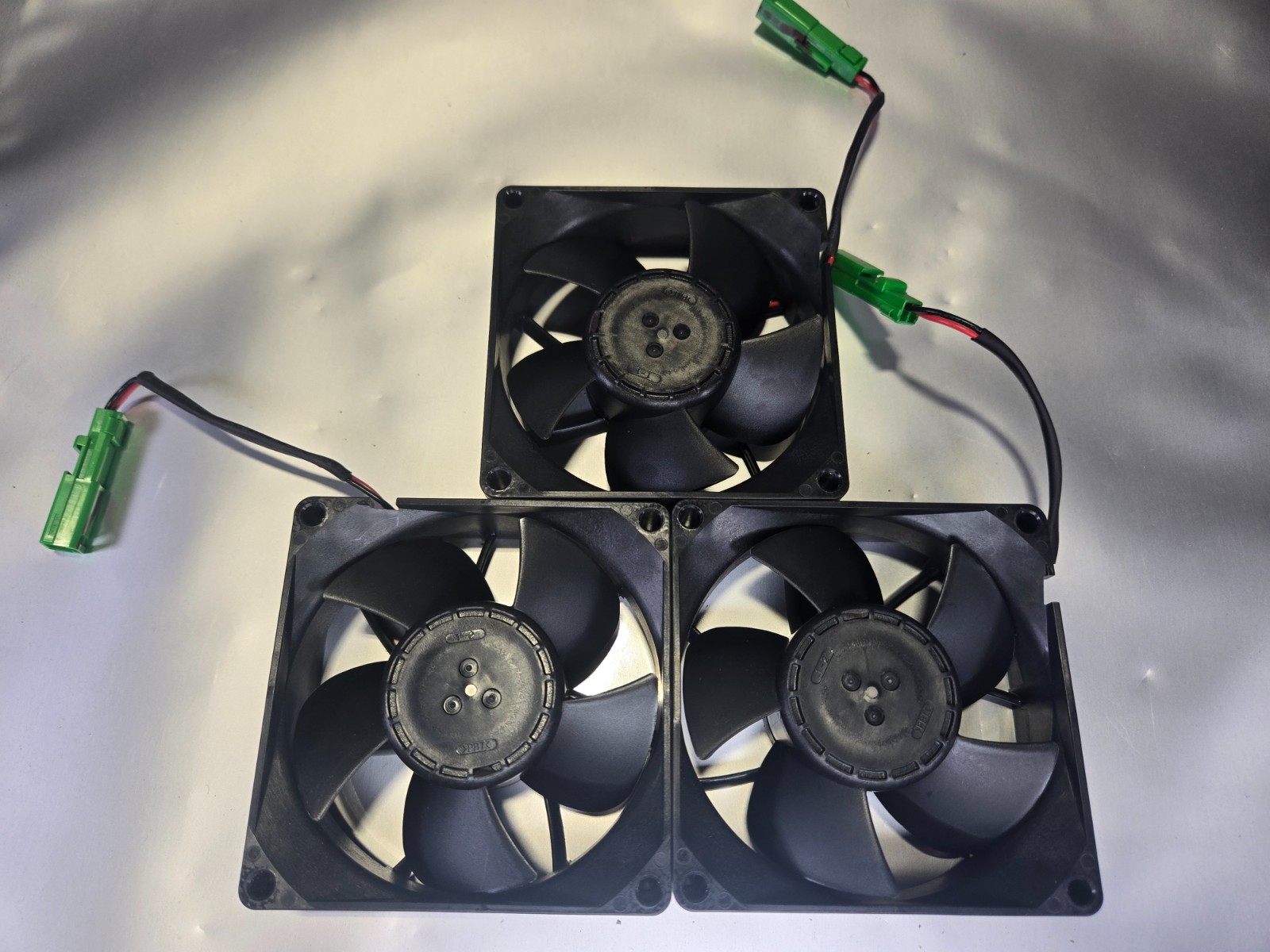 (Lot of 3) NMB 08025DA-24P-BL 24V 0.35A 8CM 8025 3-line chassis power mute fan