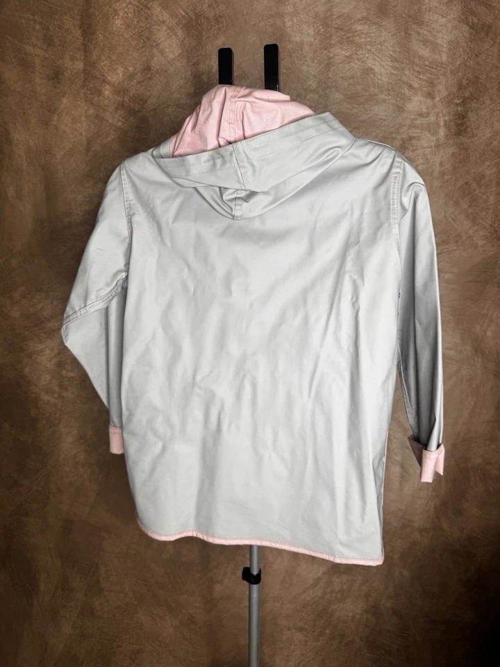 Chaqueta de lluvia vintage para mujer HM Abernathy talla mediana gris rosa” Foto 2 de 4
