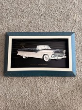 1950s Ford Crestline Sunliner conv. original dealership showroom poster.