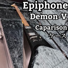 Epiphone Demon-V E-Gitarre schwarz mit Hartschalenkoffer selten