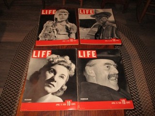 1939 LIFE MAGAZINE Vintage LOT OF 4 April COMPLETE MONTH 3 10 17 24