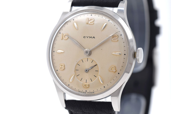 CYMA Vintage Watch small Second 33.5mm super Rare (SO1648)