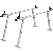 800lb Strength 17-29in Adjustable Aluminum Rack for Truck Bed Storage