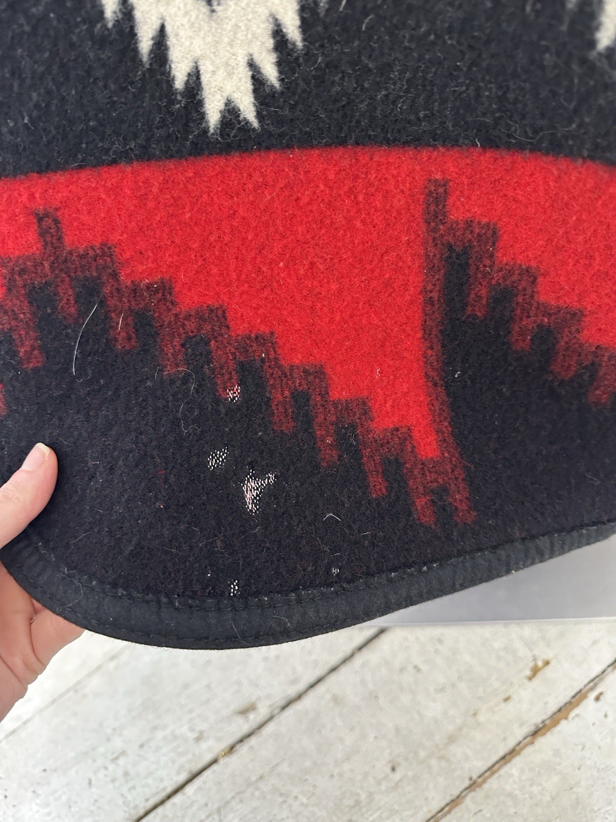 Vintage Reversible Pendleton? Native Pattern Conc… - image 5