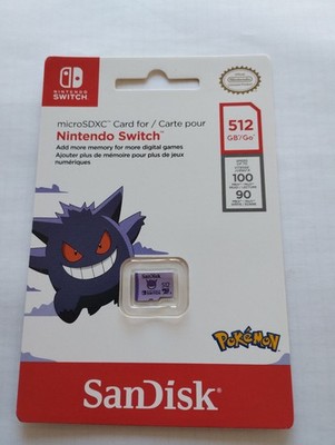 SanDisk Pokémon  Gengar microSD -Karte 512 GB Flash-Speicherkarte Lila (512 GB)