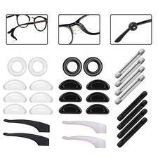 14 Pairs Eyeglass Ear Grips Silicone Anti Slip Temple Tips Retainers