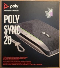 Plantronics Poly Sync 20 USB-A Personal Portable Smart Speakerphone Long Batt...
