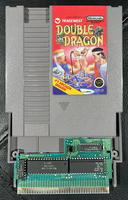 Double Dragon Nintendo Entertainment System NES 1988 Cleaned, Tested & Working
