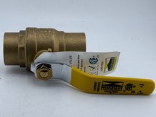 1-1/4" Sweat CxC Brass Ball Valve Full Port, Shut-Off Valves, 600psi WOG