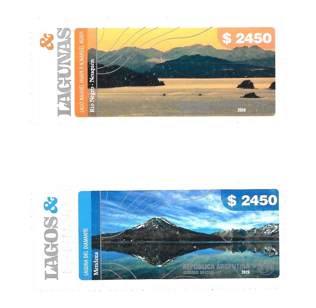 #75421 ARGENTINA 2026 UPAEP AMERICA LAKES MOUNTAINS VOLCANO MAIPO NATURE MNH