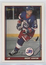 1991-92 O-Pee-Chee Brent Ashton #240 0c4