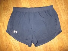 Womens UNDER ARMOUR HEATGEAR loose fit athletic shorts w/ built n liner M md med