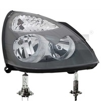 Scheinwerfer Rechts Grau H1/H7 FüR Renault Clio II Bb_ Cb_ SB0/1/2_ Inkl. Lampen