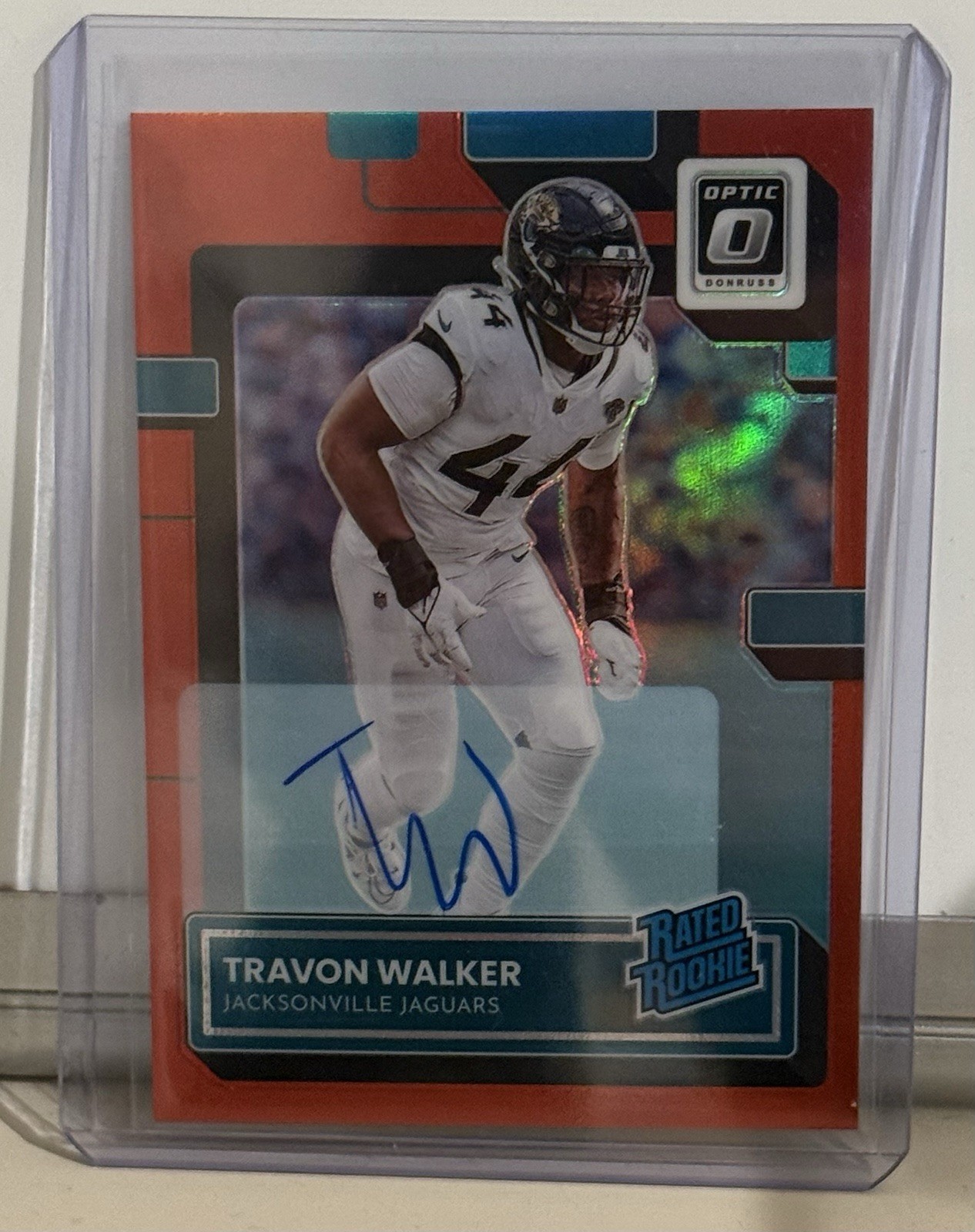 2022 Panini Donruss Optic - Rated Rookie Travon Walker Auto #225 Red /75
