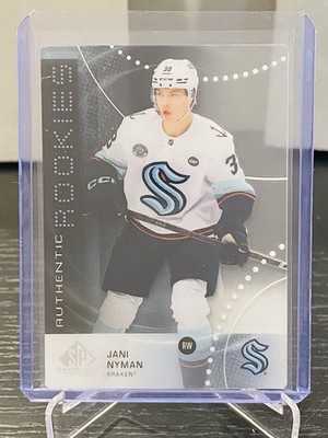 2025-26 UD SP GAME USED CRYSTAL /25 AUTHENTIC ROOKIE KRAKEN - JANI NYMAN