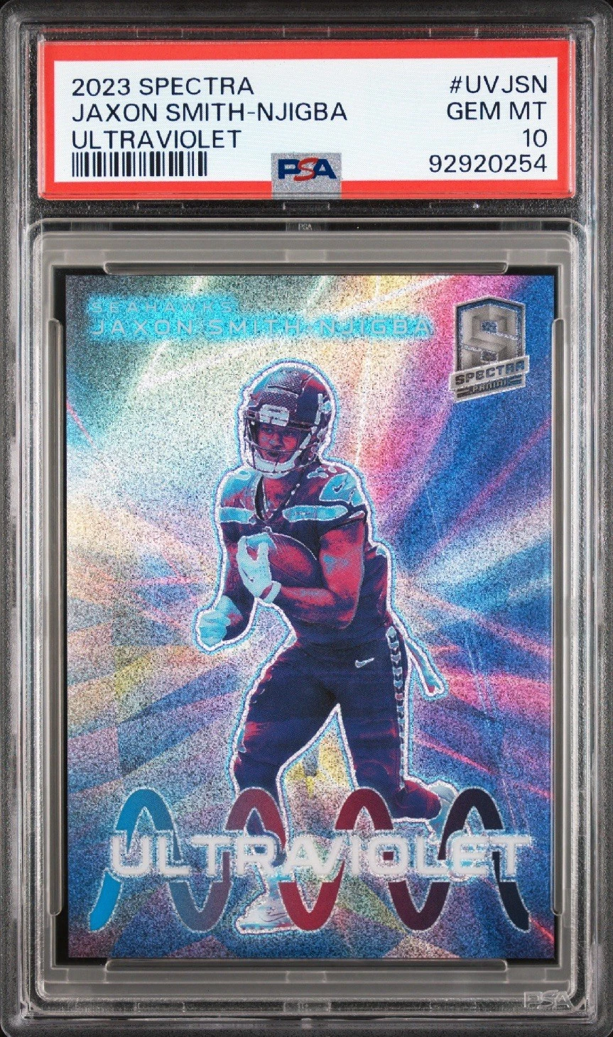 Jaxon Smith-Njigba Panini Spectra Ultraviolet #UVJSN Base