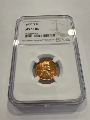 1955 S Lincoln Wheat Cent MS66 RD NGC #63 SEE DESCRIPTION