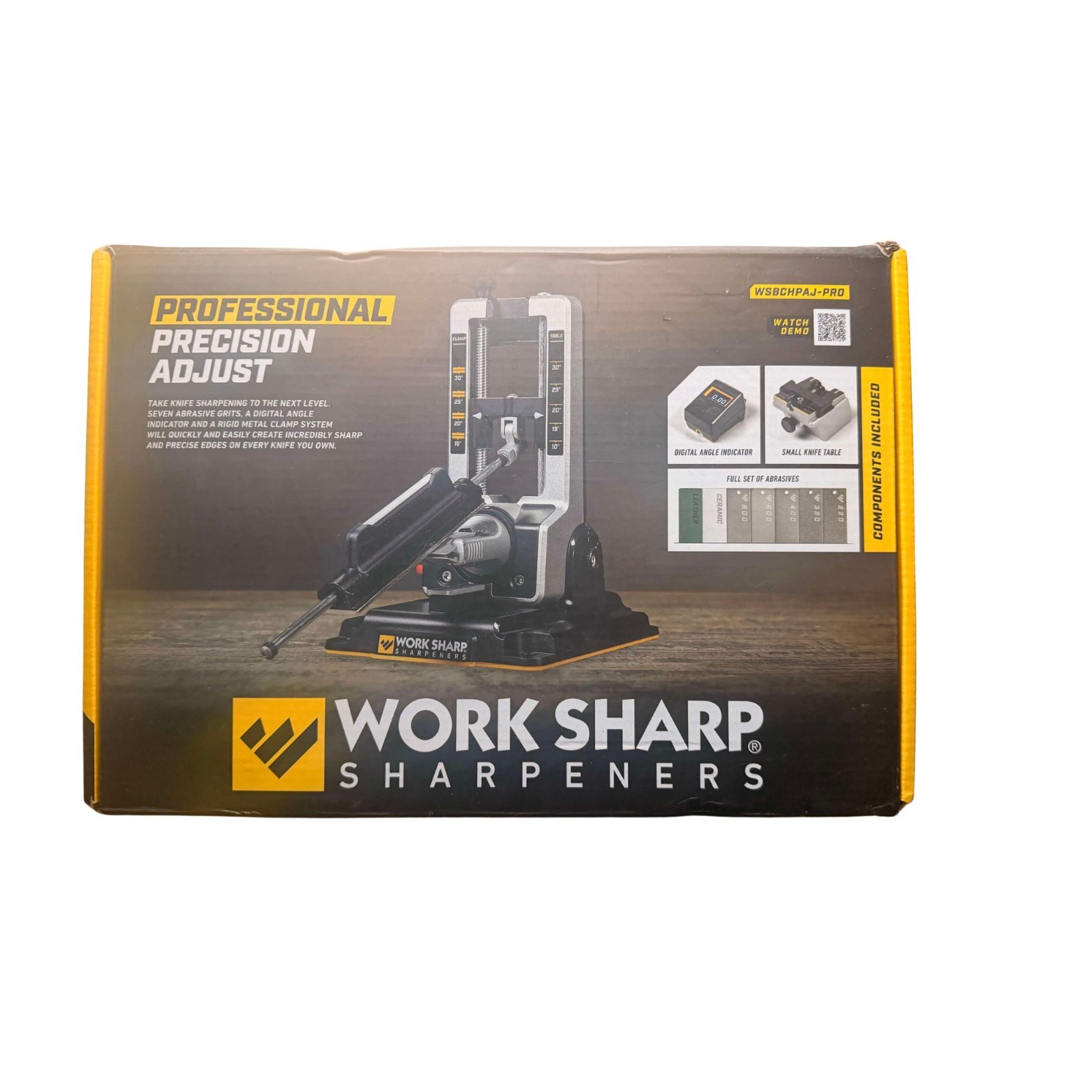 Work Sharp Professional Precision Adjust Knife Sharpener Kit WSBCHPAJ ...