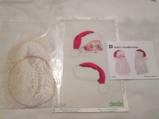 SANTA FACE W/ THREADS FOR BEARD-DEDE-HANDPAINTED NEEDLEPOINT CANVAS