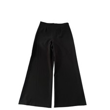 Pantalones Pantalón Martha Debayle x Ivonne Pierna Ancha Mujer 14 Negro Carrera Minimalista
