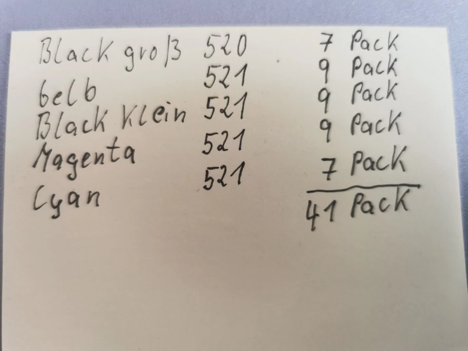 NEU - Drucker Patronen 521/520 - Bild 2 von 3